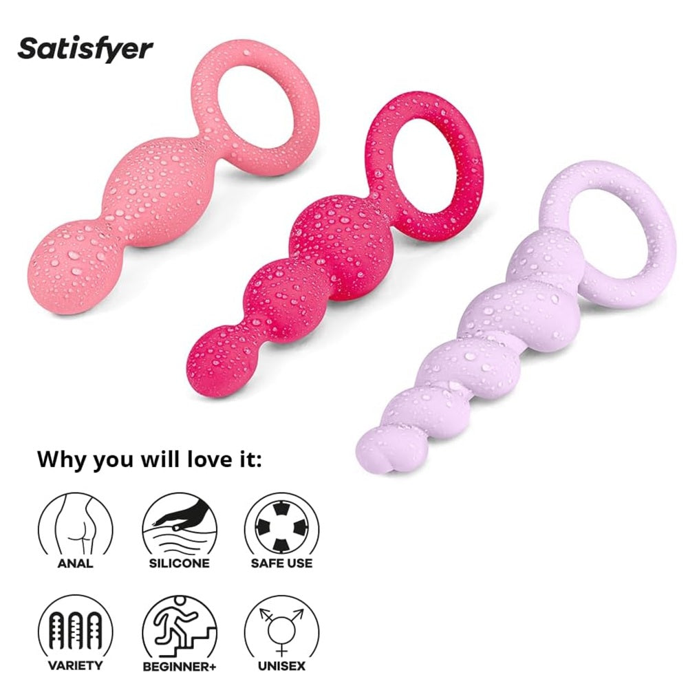 Satisfyer Booty Call coloured set of three