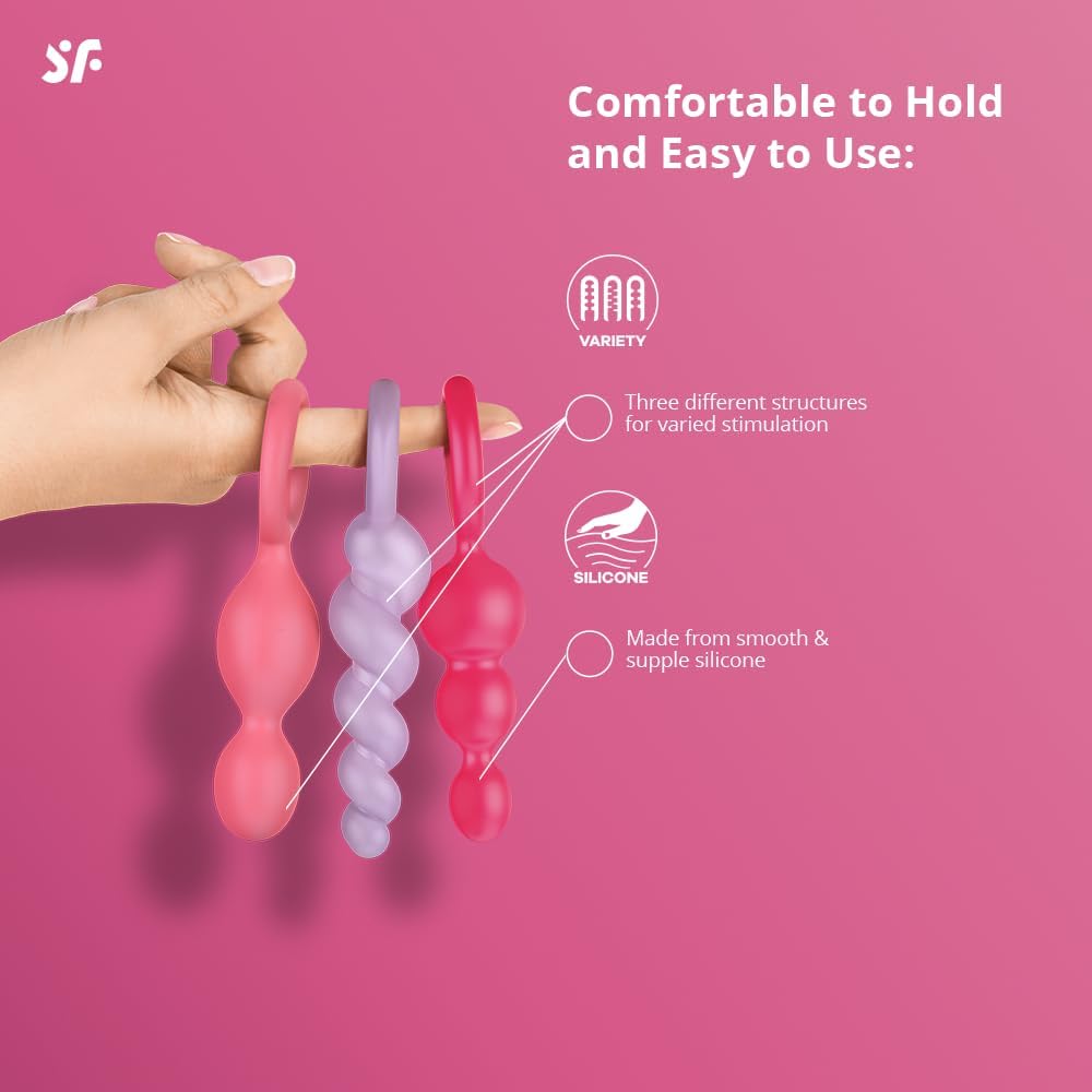 Satisfyer Booty Call coloured set of three