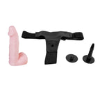 Inflatable female strap-on harness with cock and balls 16cm - image 6