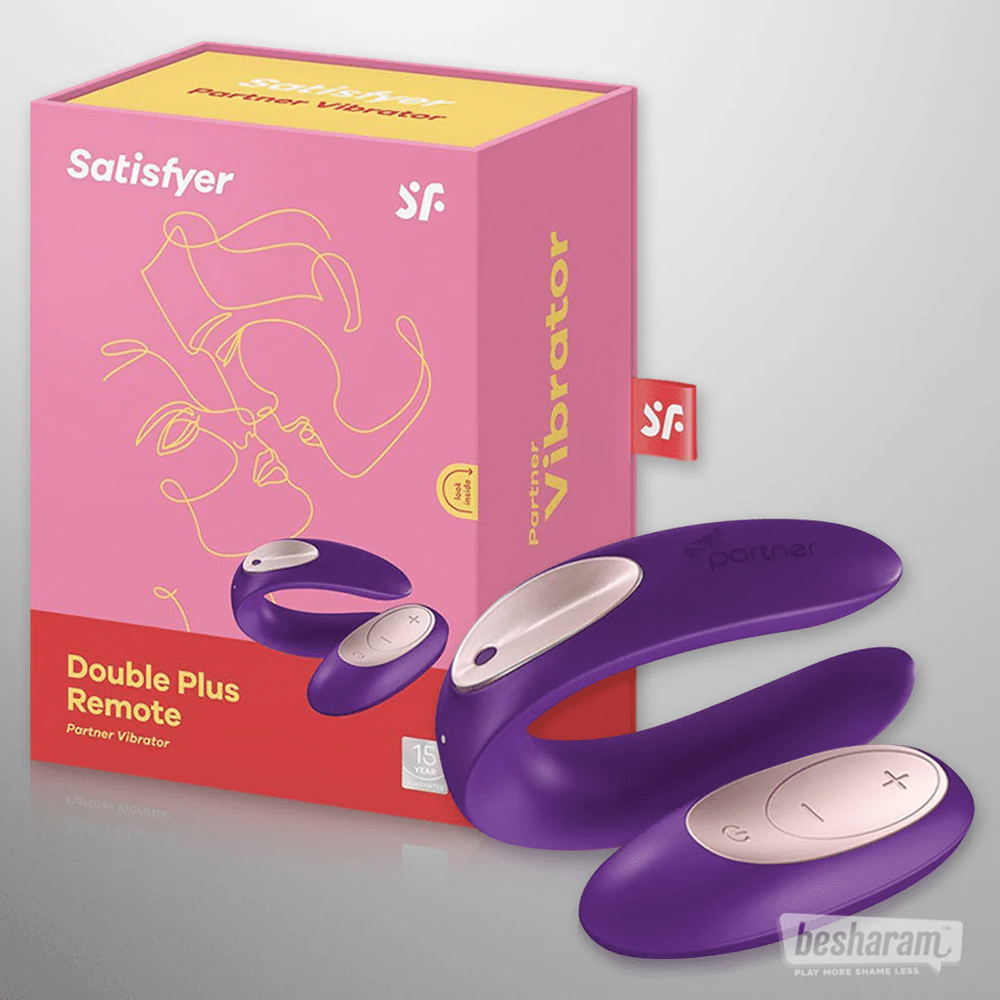 Satisfyer Double Plus Remote Couples Vibrator PURPLE Main image