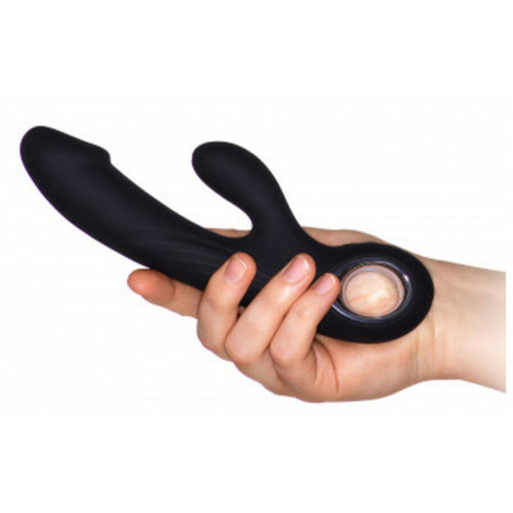 Pretty Love Selene Black Silicone Dildo Rabbit vibrator Κύρια εικόνα προϊόντος