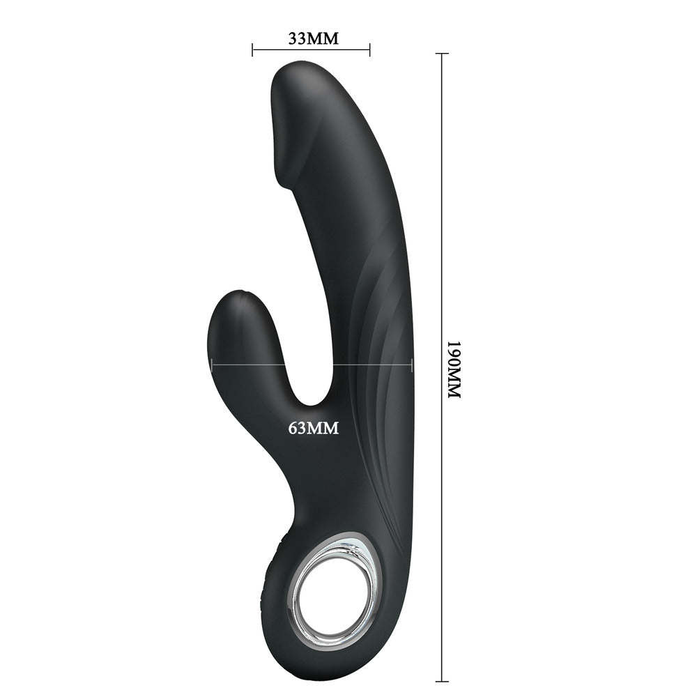Pretty Love Selene Black Silicone Dildo Rabbit vibrator