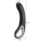 Pretty Love Alston Black rechargeable silicone vibrator 19cm - image 3