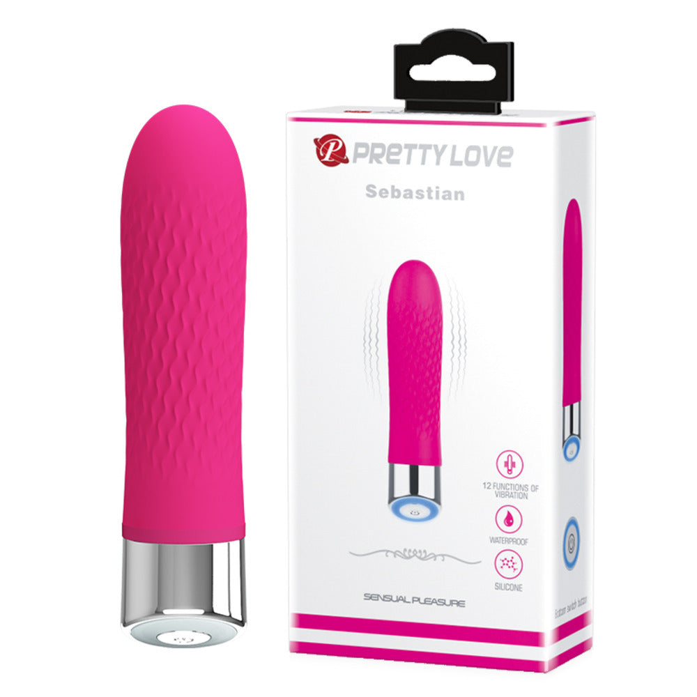 Small vibrating silicone Bullet Sebastian 13 cm