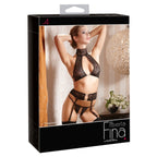 Erotic Lace Bra with String and Suspender - image 3