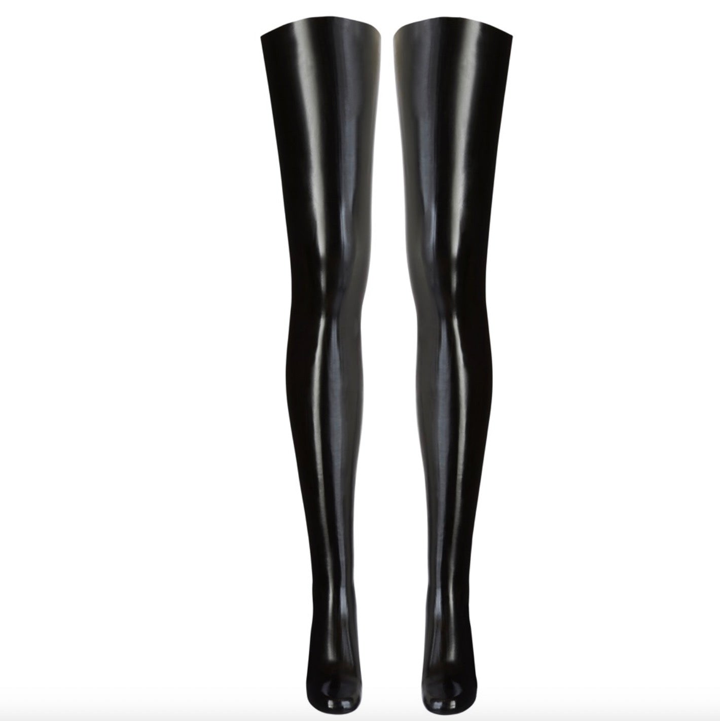 LATE X Black Latex Stockings Δευτερεύουσα εικόνα προϊόντος