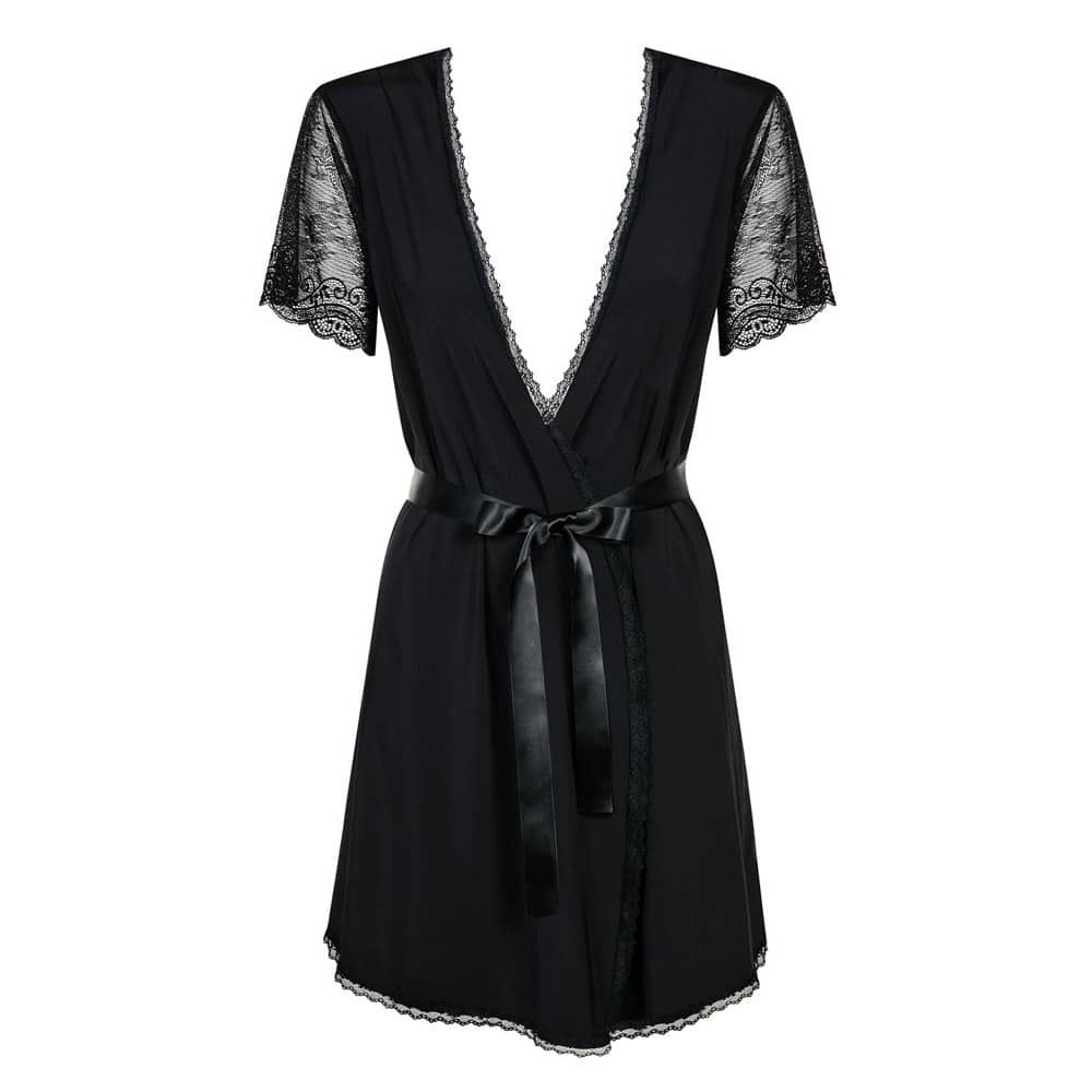 Obsessive Black Kimono with String Main image