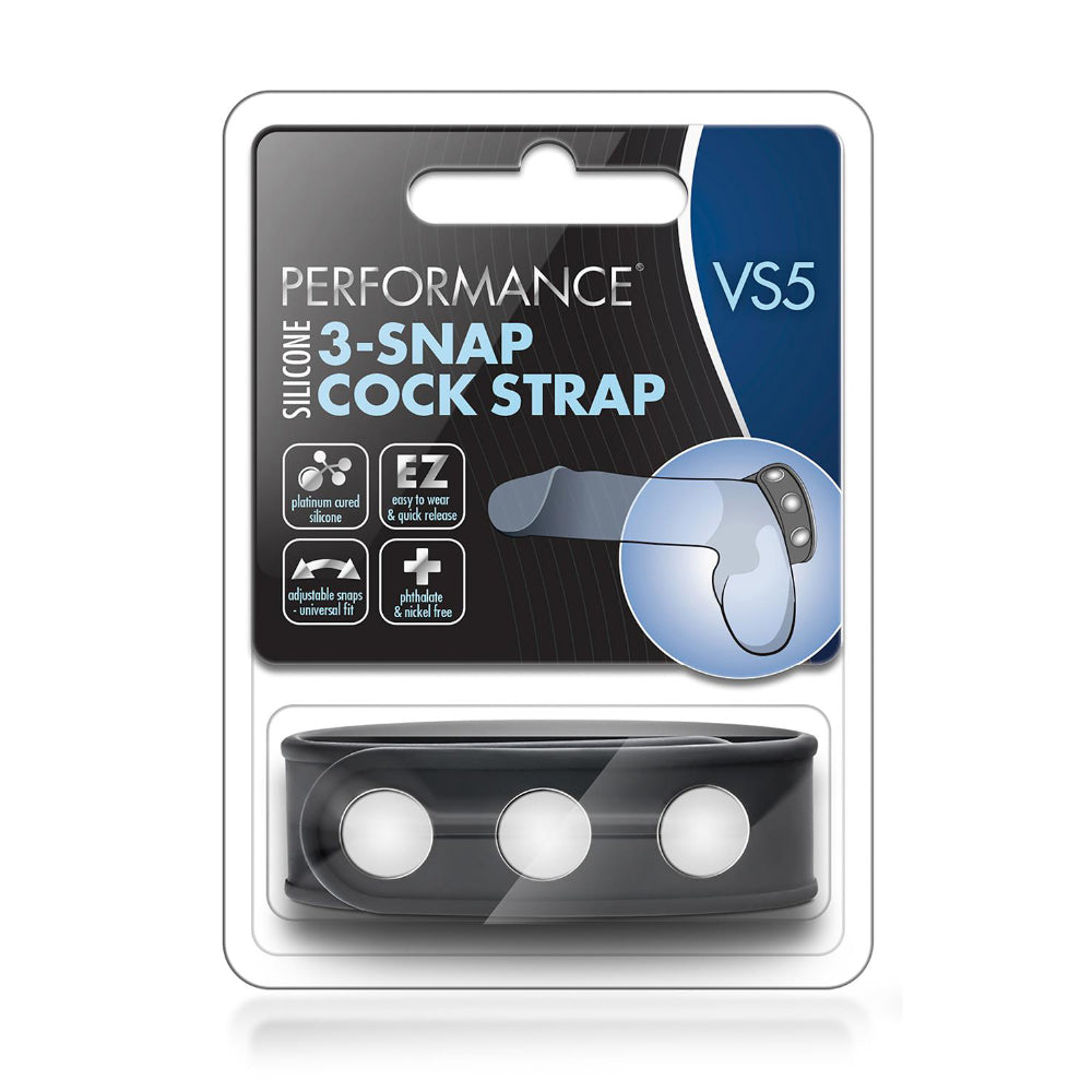 Performance VS5 3 Snap Cock Strap Black