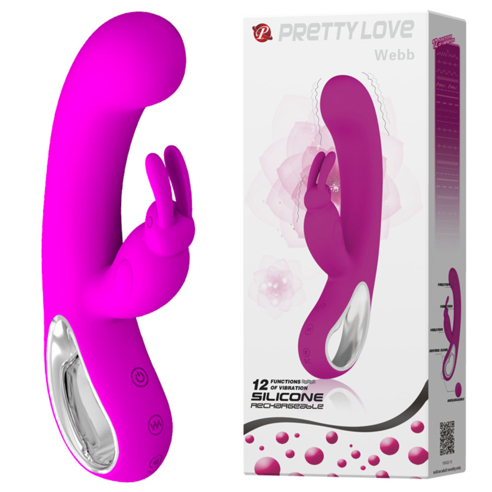 PRETTY LOVE WEBB Rabbit silicone vibrator Κύρια εικόνα προϊόντος