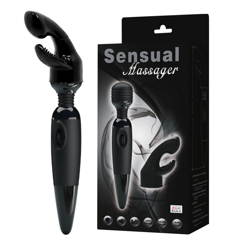 Set massager vibrator with head attachment