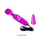 Magic Wand Rechargeable Powerful sex Vibrator Purple - image 6