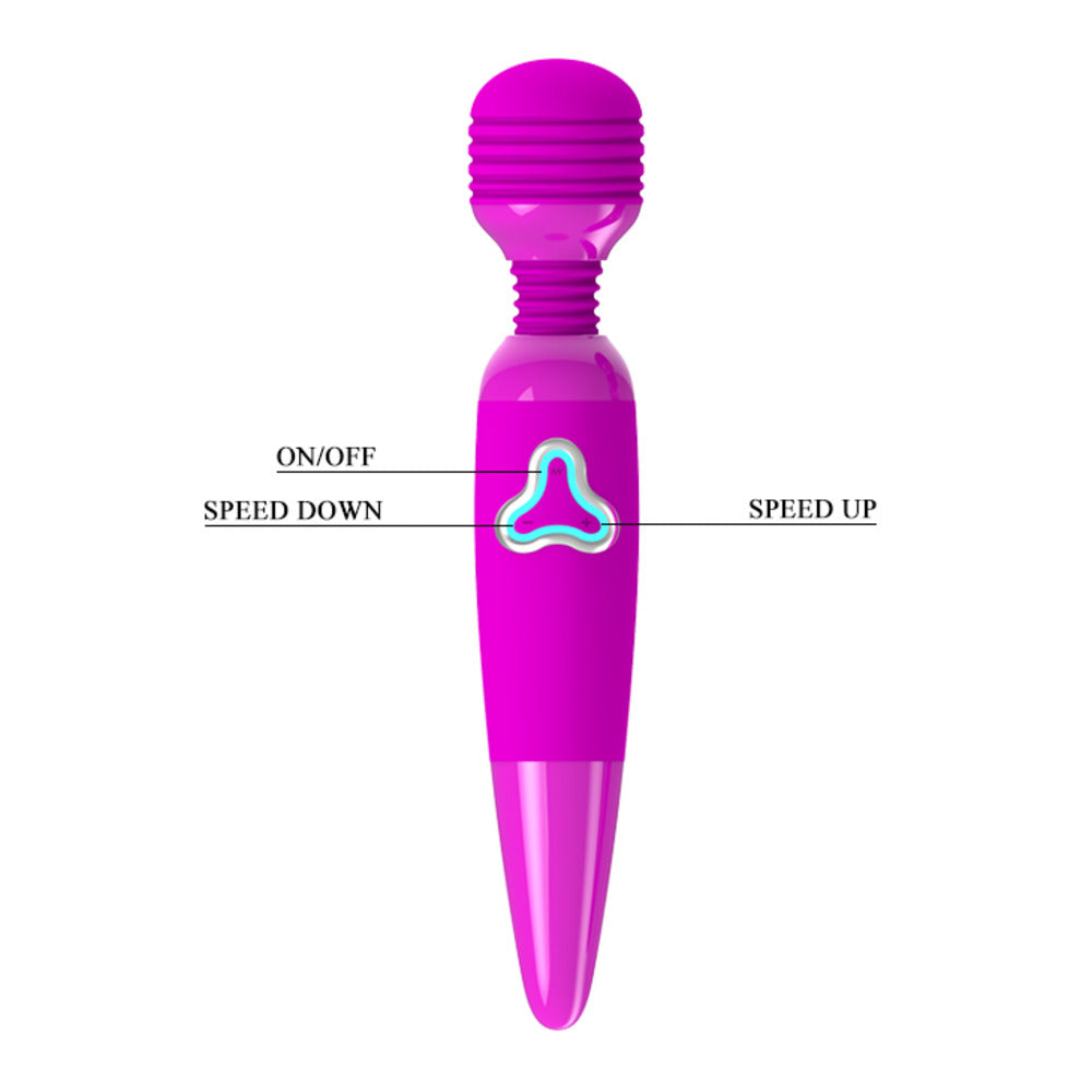 Magic Wand Rechargeable Powerful sex Vibrator Purple - image 7