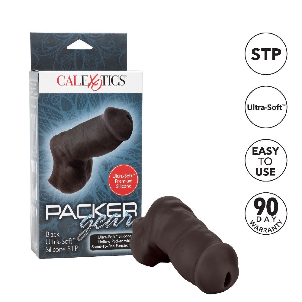 Ultra Soft Silicone Stand to Pee Black Packer Κύρια εικόνα προϊόντος