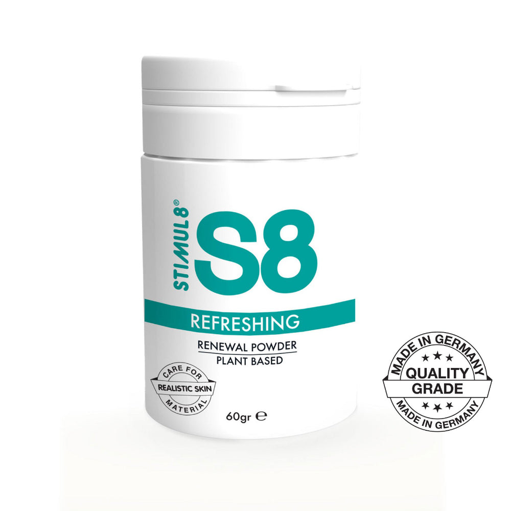 S8 Πούδρα προστασίας και συντήρησης ερωτικών παιχνιδιών 60 γρ Κύρια εικόνα προϊόντος