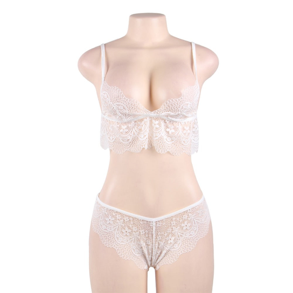 Tempting Bralette Lingerie Set White - image 6