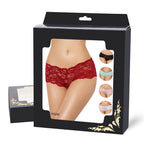 Plus Size Hot Red Floral Lace Short - image 3