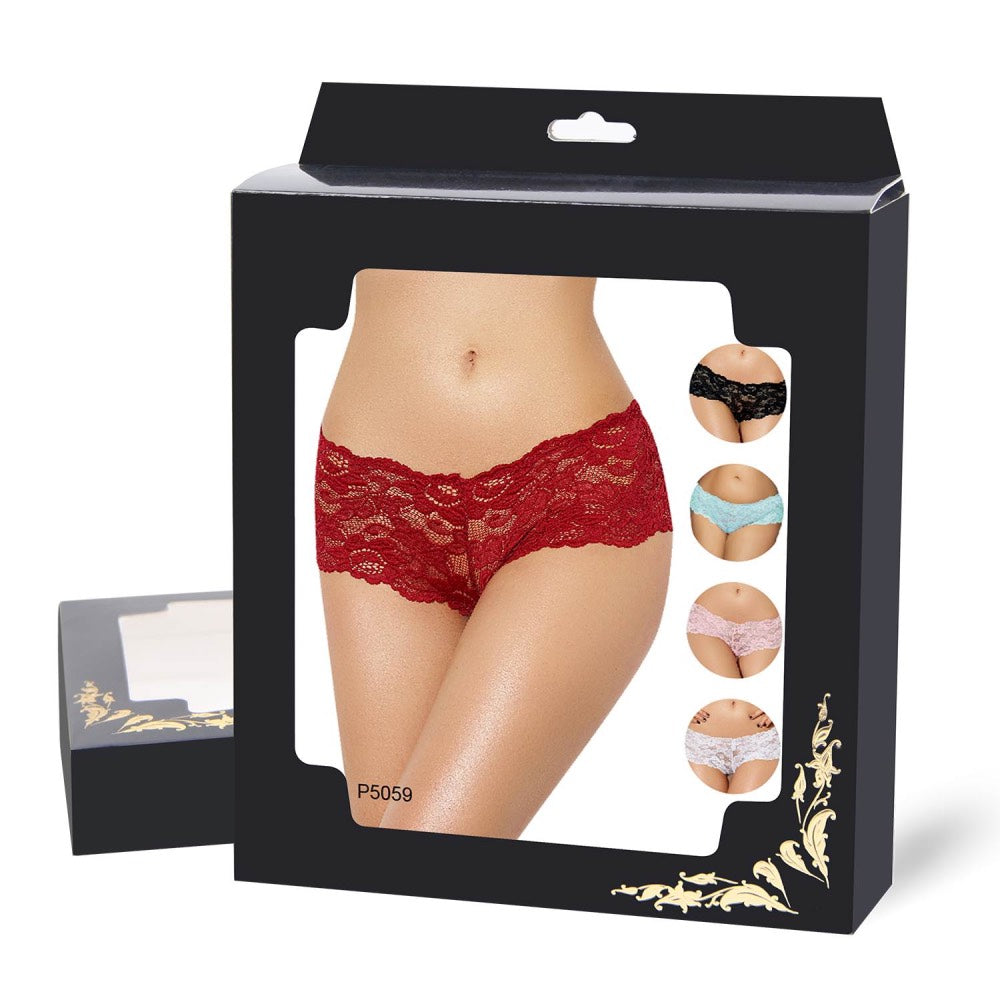 Plus Size Hot Red Floral Lace Short - image 3