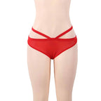 Hot Red Flyaway Chemise with Thong - image 5