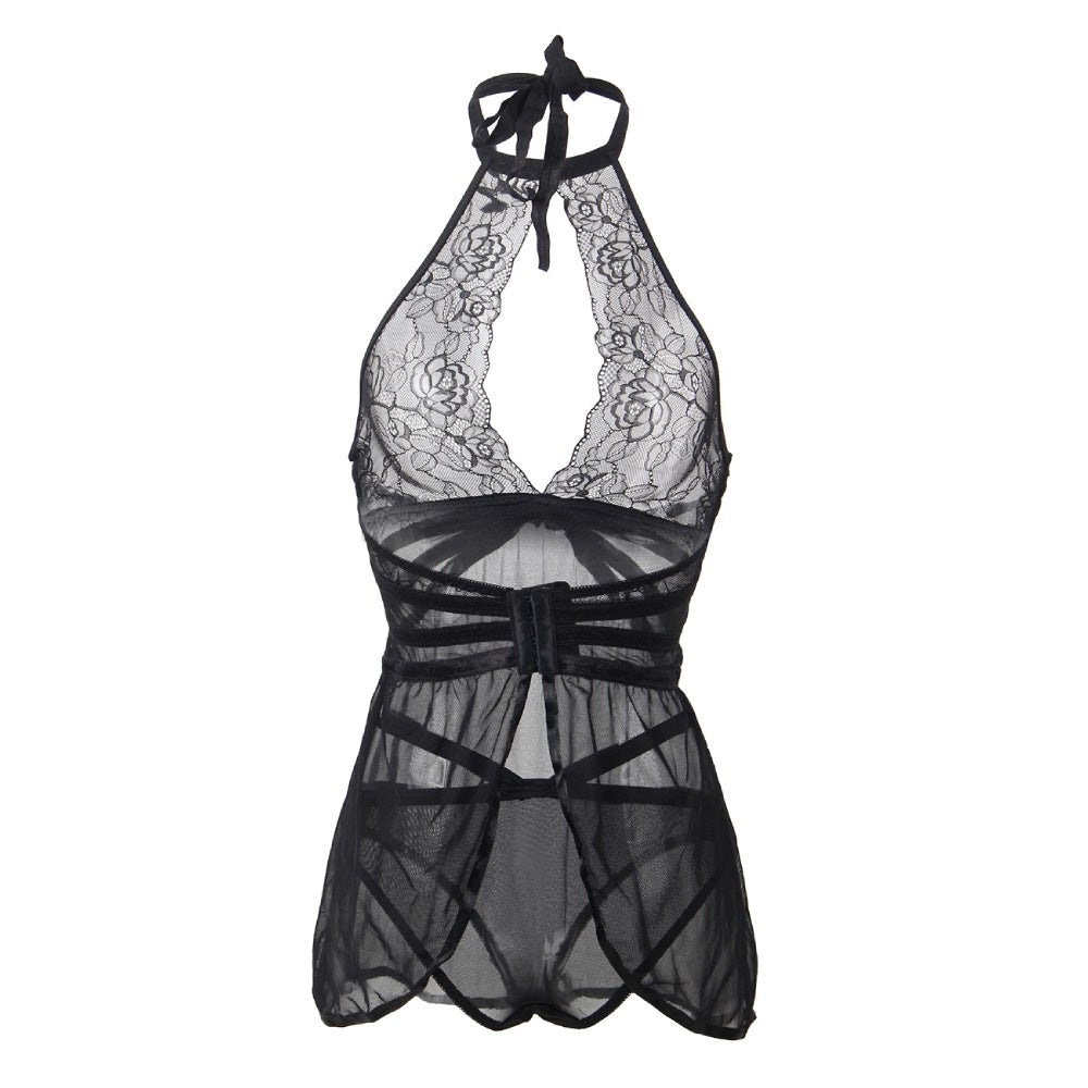 Adore Me Black Chemise with Thong Κύρια εικόνα προϊόντος