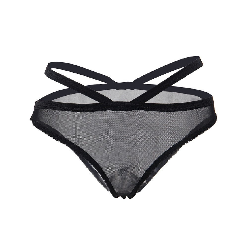 Adore Me Black Chemise with Thong - image 5