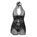 Plus Size Adore Me Black Chemise with Thong - image 5