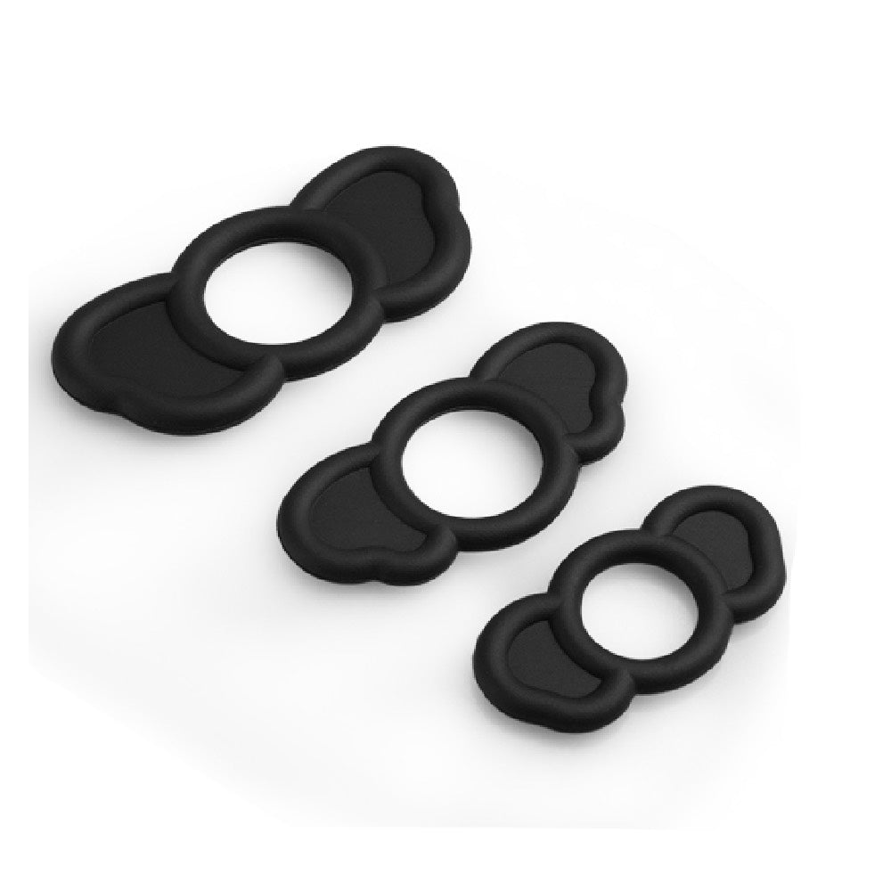 Set three stretchy silicone Cock rings - image 2