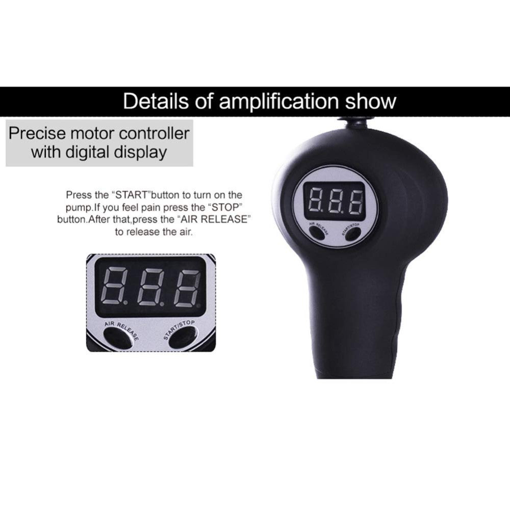 Electric vacuum penis pump pressure control led monitor 22cm - image 5