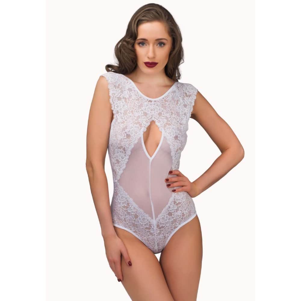 Elegant Abby Teddy Lingerie White Main image