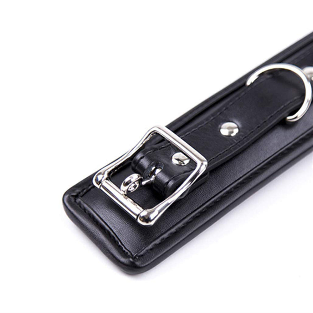 Adjustable soft leather Wrist Black cuffs - image 7