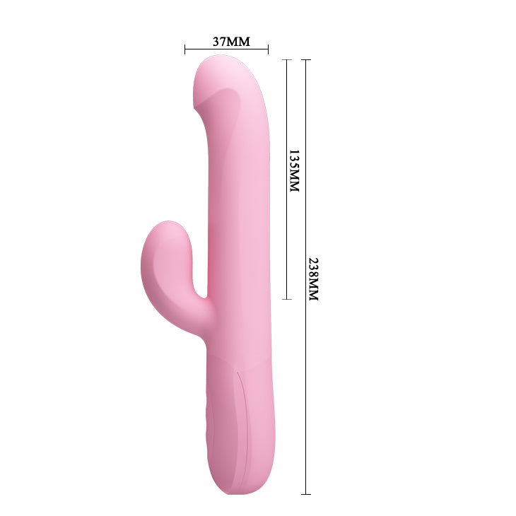 Pretty Love Truman rechargeable Rabbit Vibrator Pink - image 3