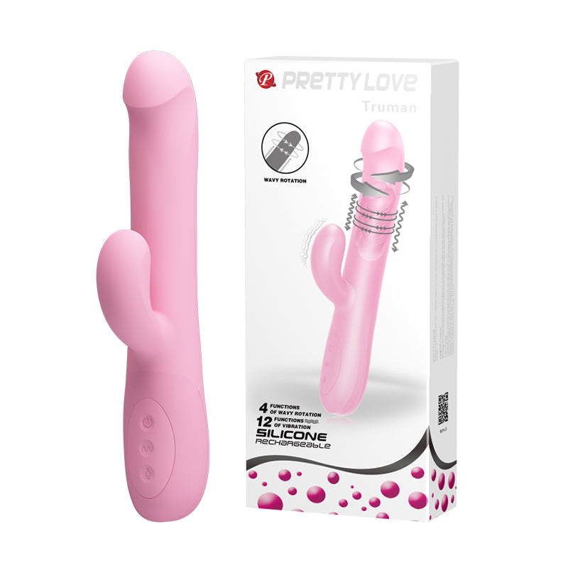 Pretty Love Truman rechargeable Rabbit Vibrator Pink Κύρια εικόνα προϊόντος