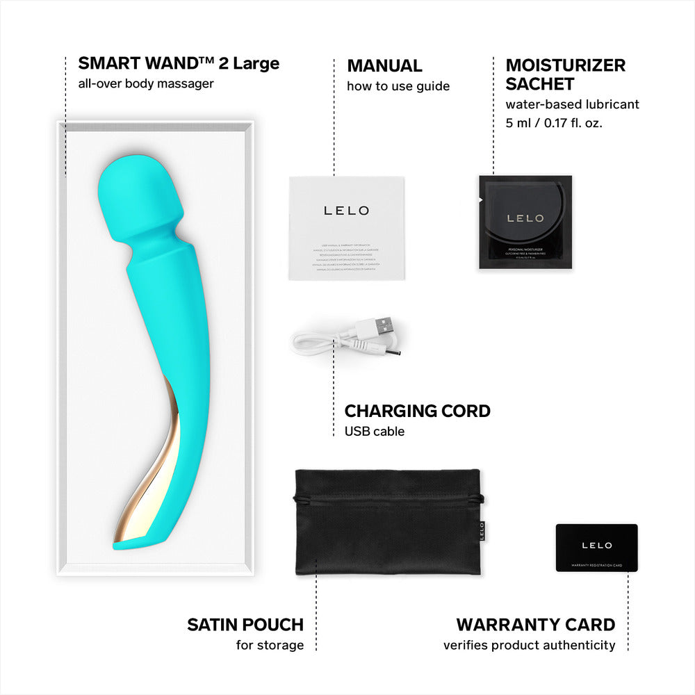 LELO Smart Wand 2 Large Aqua Second Edition Δευτερεύουσα εικόνα προϊόντος