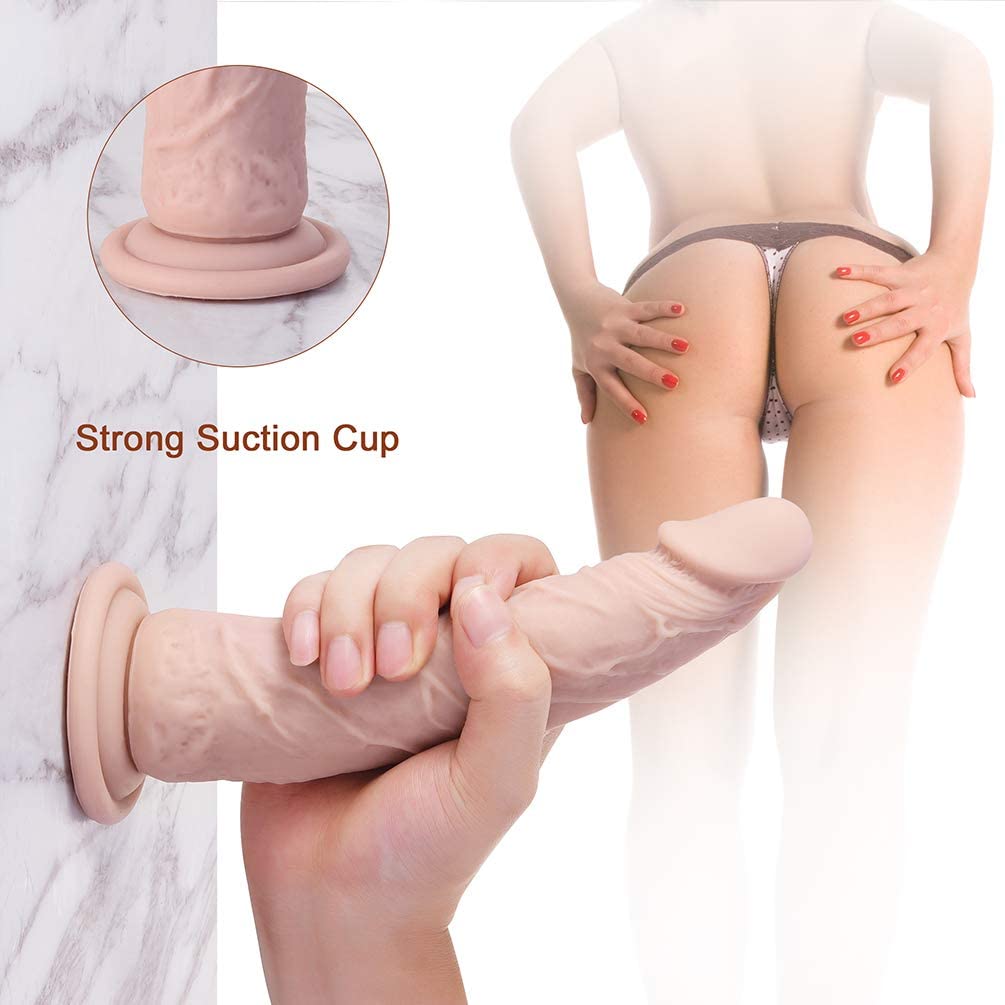 Cyprus Nicosia Lovers Dildo with suction cup 18 cm FLESH - image 8