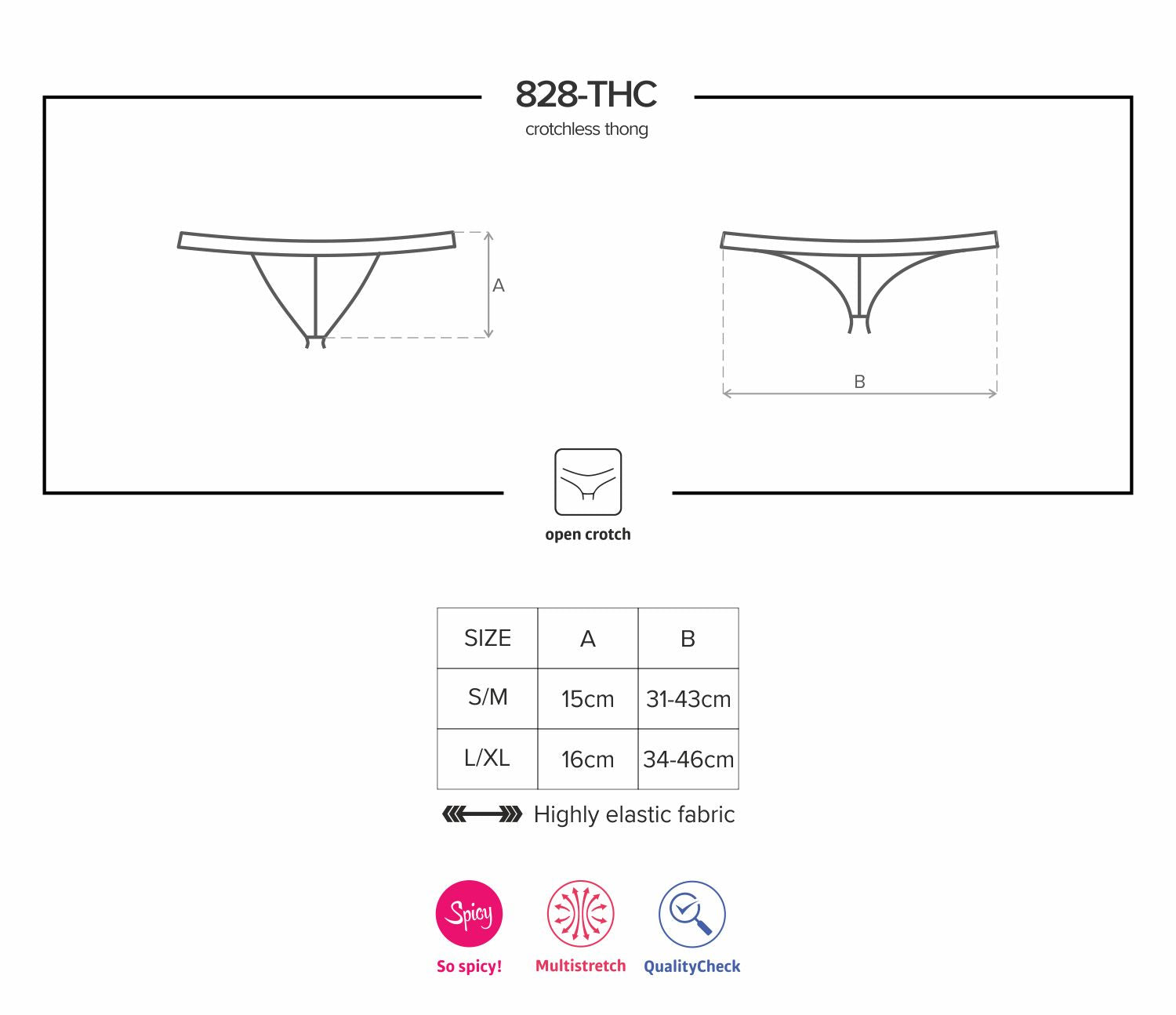 Obsessive Spicy Crotchless Thong Black - image 8