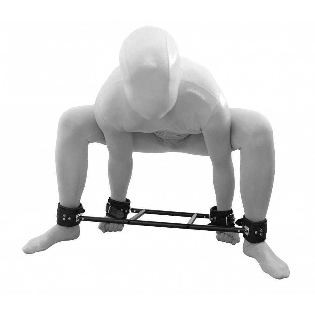 Ankle and wrist metal and leather restraint system - image 4