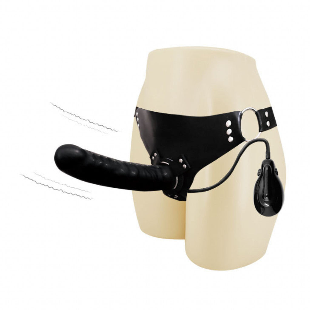 Automatic Electric inflatable pump vibrating dildo strap-on Main image