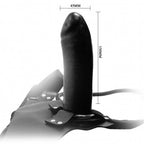 Automatic Electric inflatable pump vibrating dildo strap-on