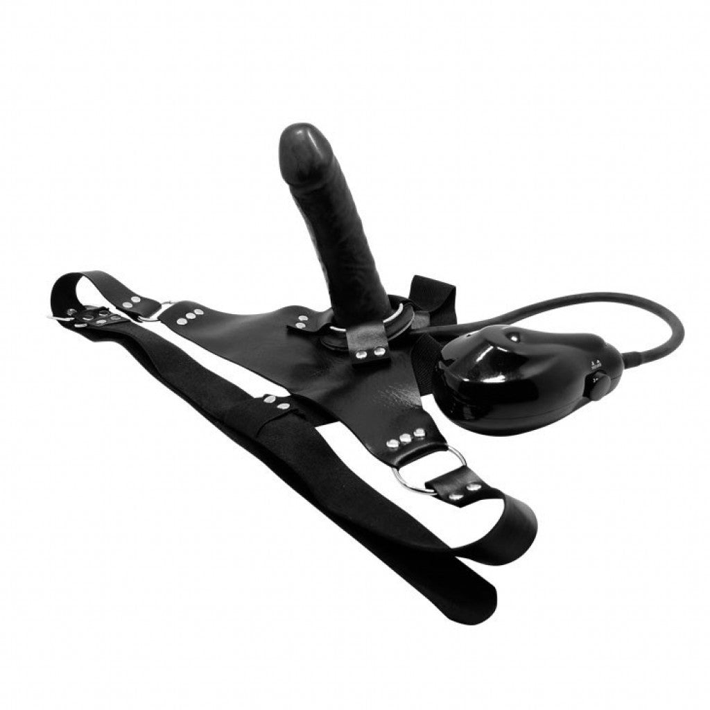 Automatic Electric inflatable pump vibrating dildo strap-on - image 2