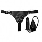 Automatic Electric inflatable pump vibrating dildo strap-on