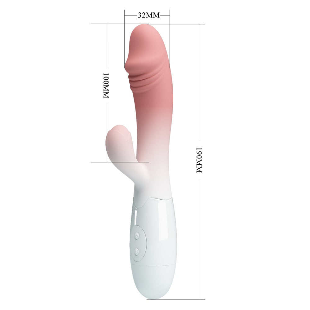 PRETTY LOVE Snappy rabbit silicone pink vibrator - image 2