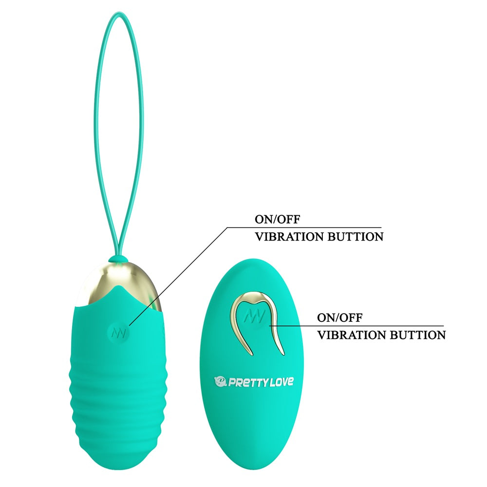 PRETTY LOVE Jessica remote controlled egg vibrator Green - image 4