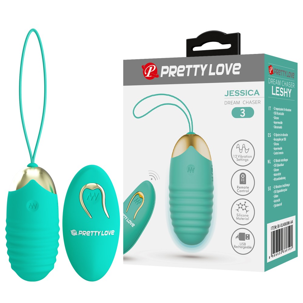 PRETTY LOVE Jessica remote controlled egg vibrator Green Main image