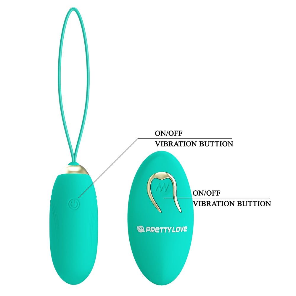 PRETTY LOVE Jenny remote controlled vibrating egg Green - image 4