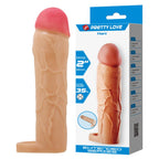 PRETTY LOVE HANI penis extension sleeve with testicles strap