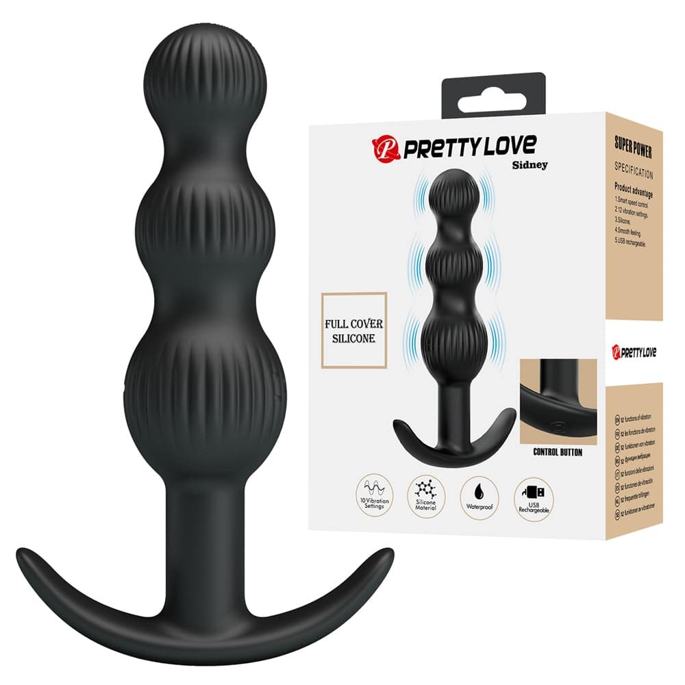 SIDNEY vibrating anal silicone beads plug Κύρια εικόνα προϊόντος