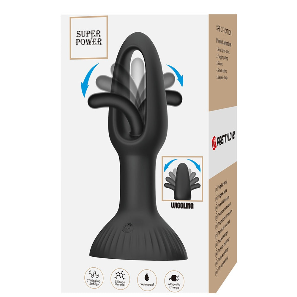 PRETTY LOVE HUBERT silicone wiggling anal plug - image 8