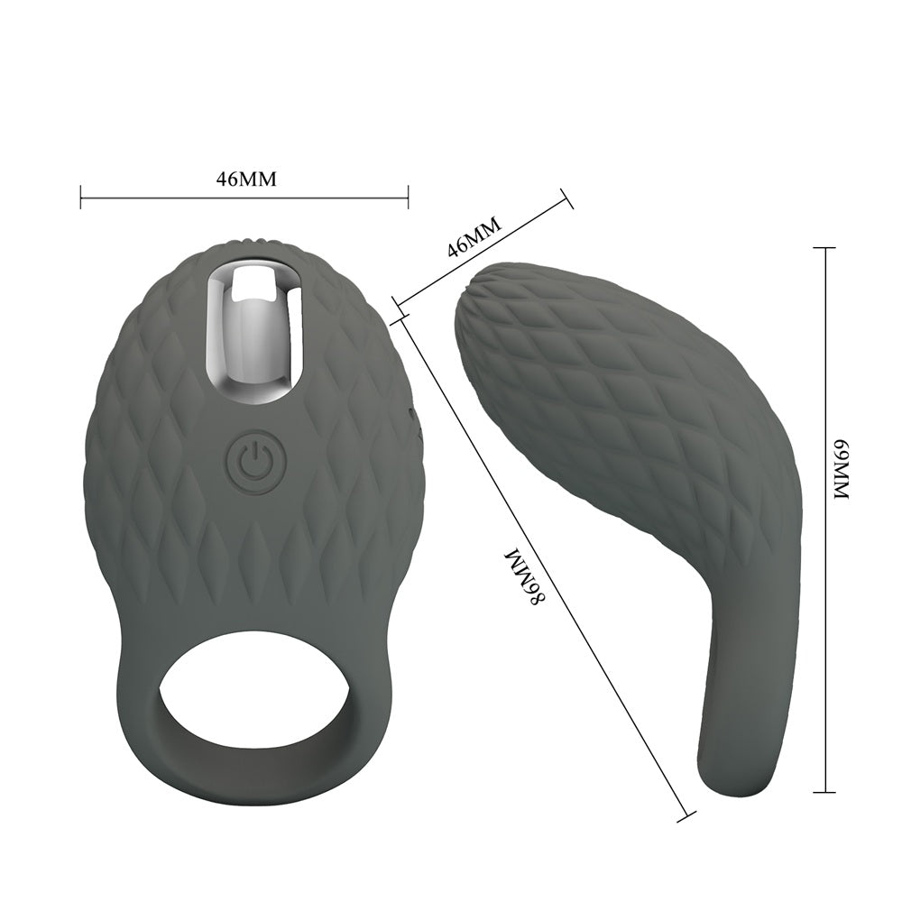 PRETTY LOVE HELOISE silicone vibrating penis master ring - image 4