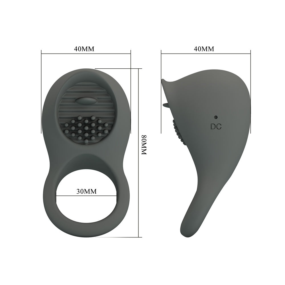 PRETTY LOVE NIMBUS silicone vibrating penis master ring Δευτερεύουσα εικόνα προϊόντος