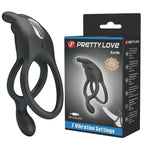PRETTY LOVE SETH Dual vibrating silicone rings