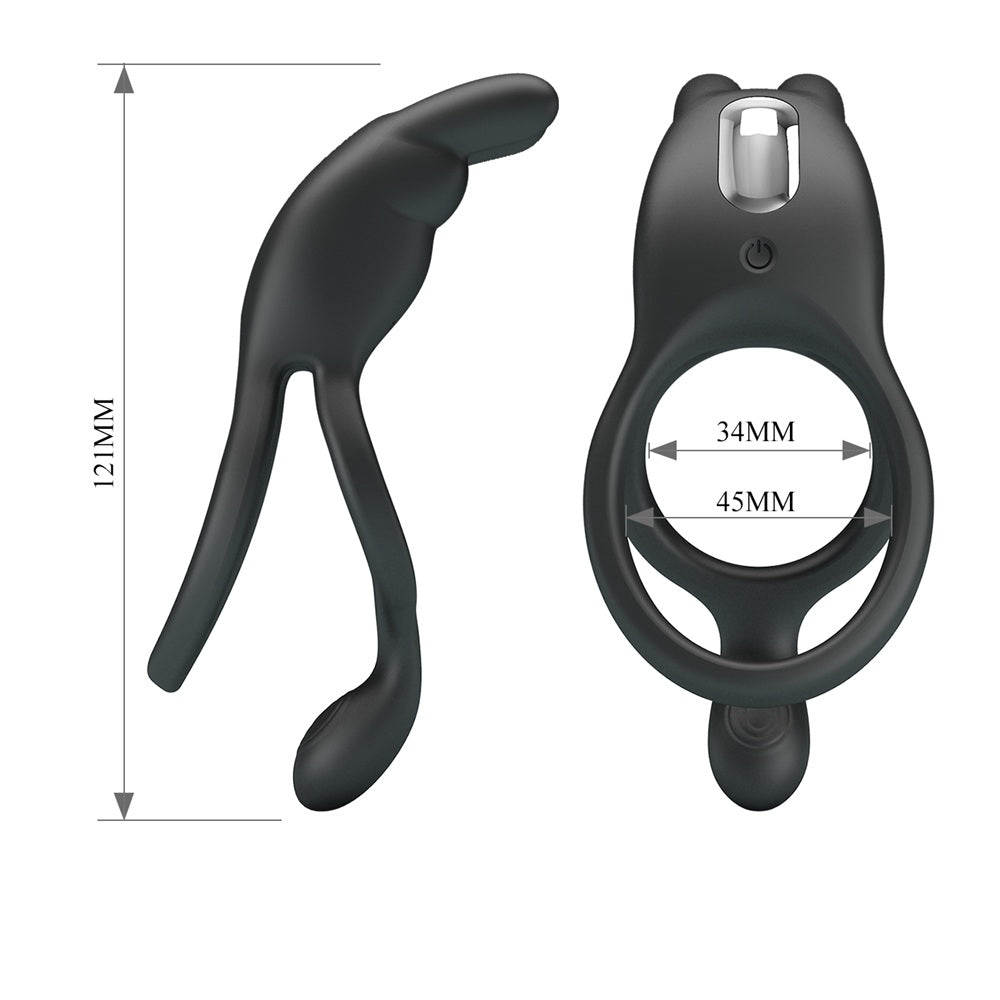 PRETTY LOVE SETH Dual vibrating silicone rings Secondary image